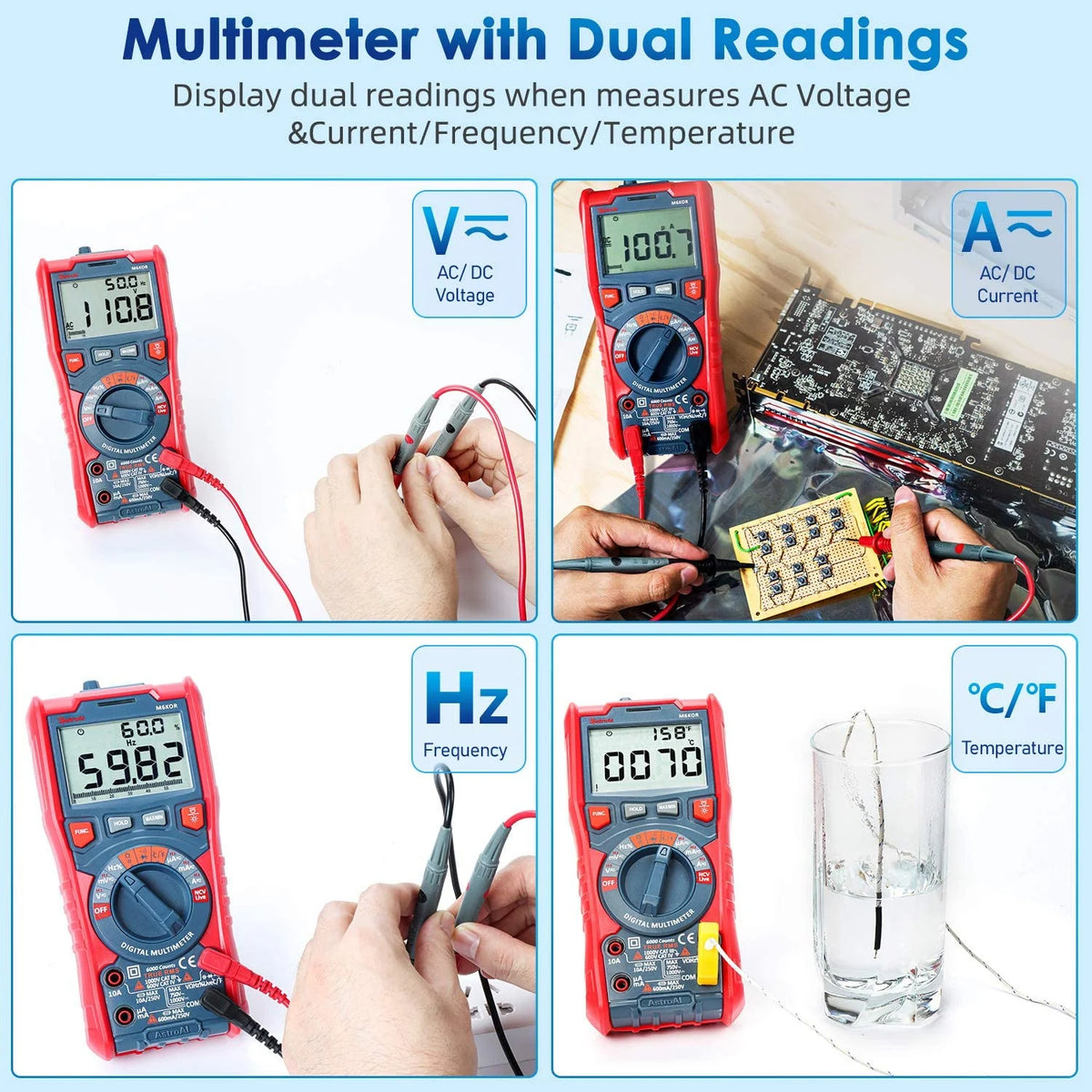 TRMS 6000 Counts Auto-Ranging Digital Multimeter I28066