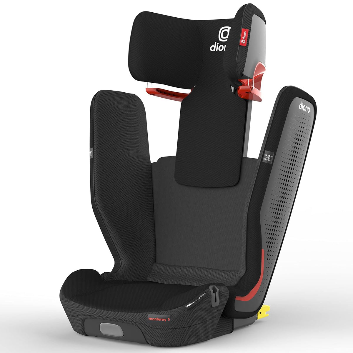 High Back Booster Car Seat with Expandable Height and Width, Compact Fold, Black G25566
