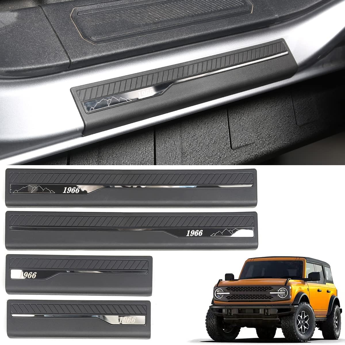 Car Door Sill Guards ABS Door Edge Guard Pack of 2 R79473