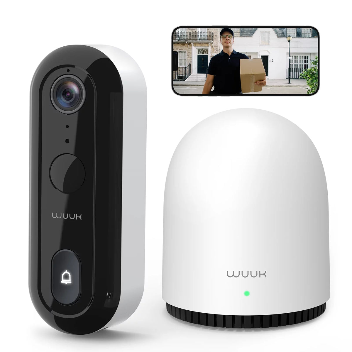 2K Wireless Battery Powered Video Doorbell Camera S40246