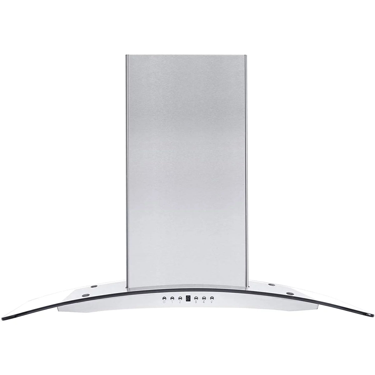 36" Island Ceiling Mount Range Hood Stainless Steel Glass T106315