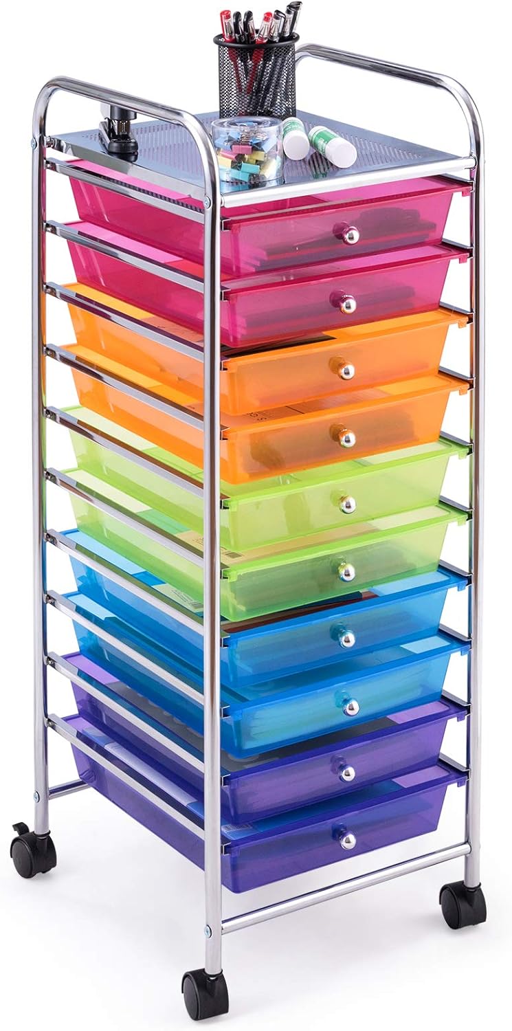 10-Drawer Rolling Storage Cart O543543