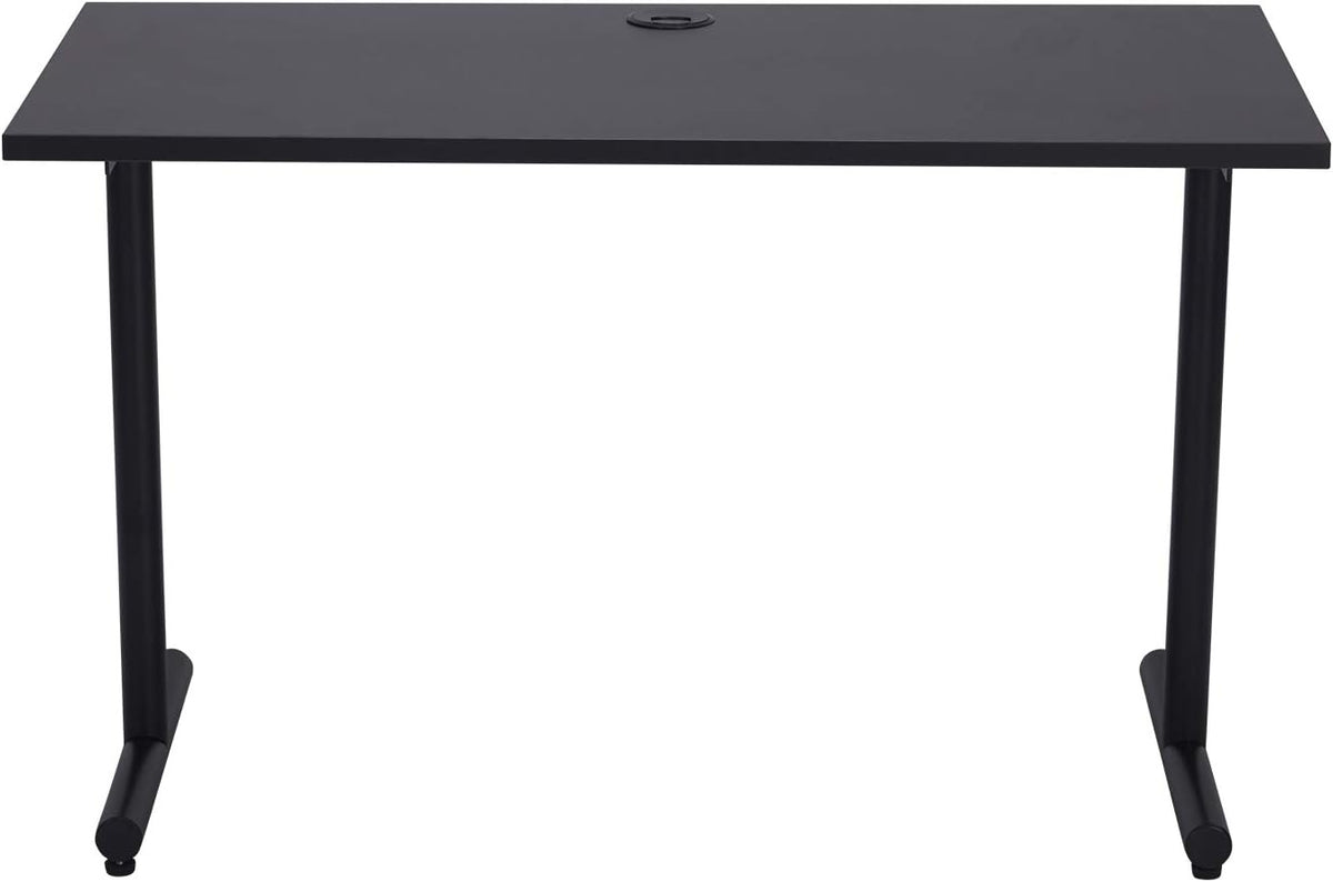 Coffee 47 Inch Computer Desk with Cable Hole C9394