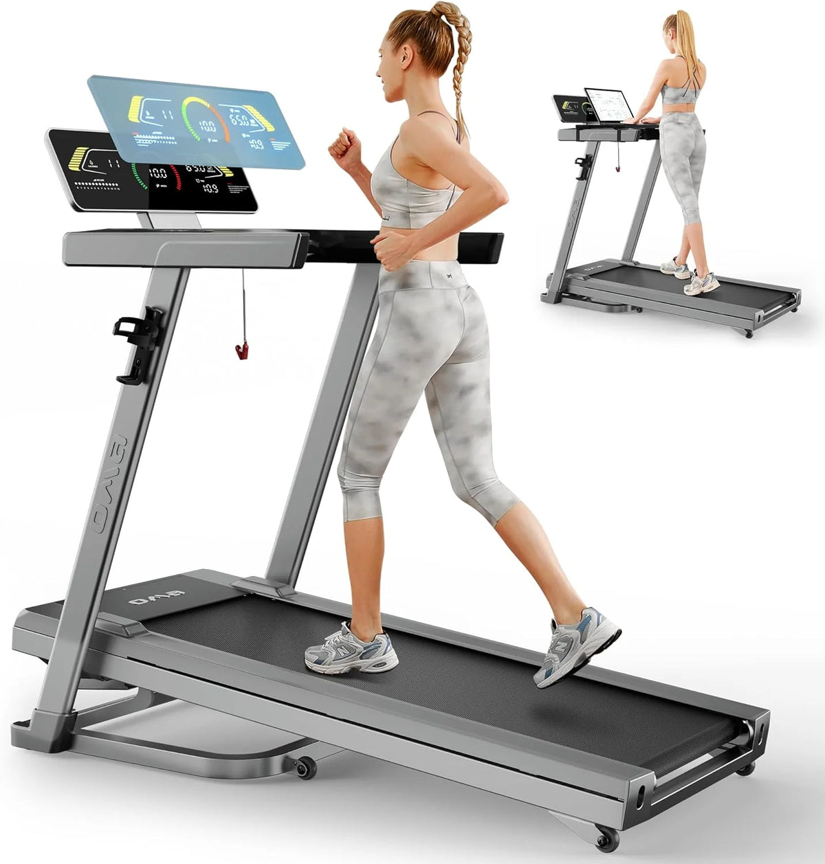 Foldable 2.5 HP Treadmill with Incline R707