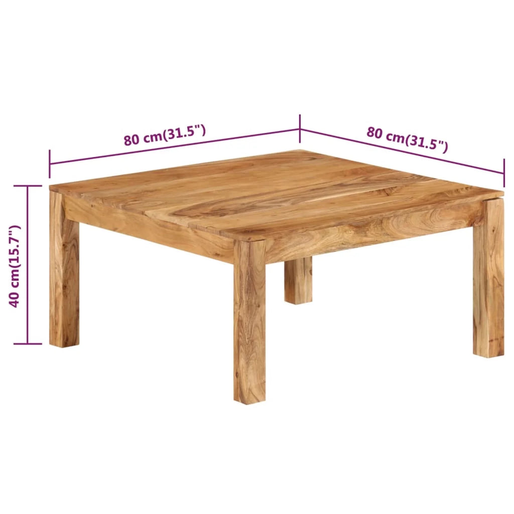 Solid Acacia Wood Coffee Table G6306