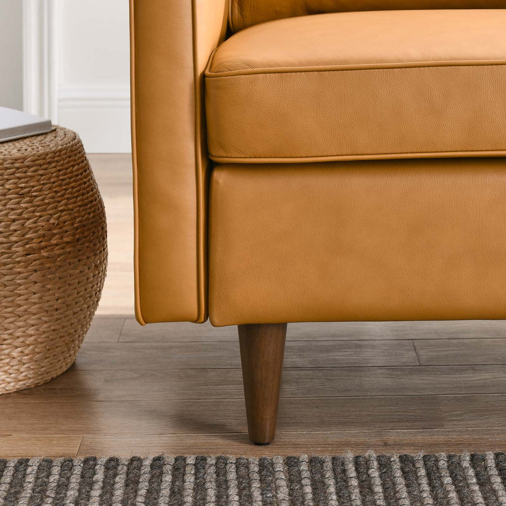 Tan Leather Armchair L3373
