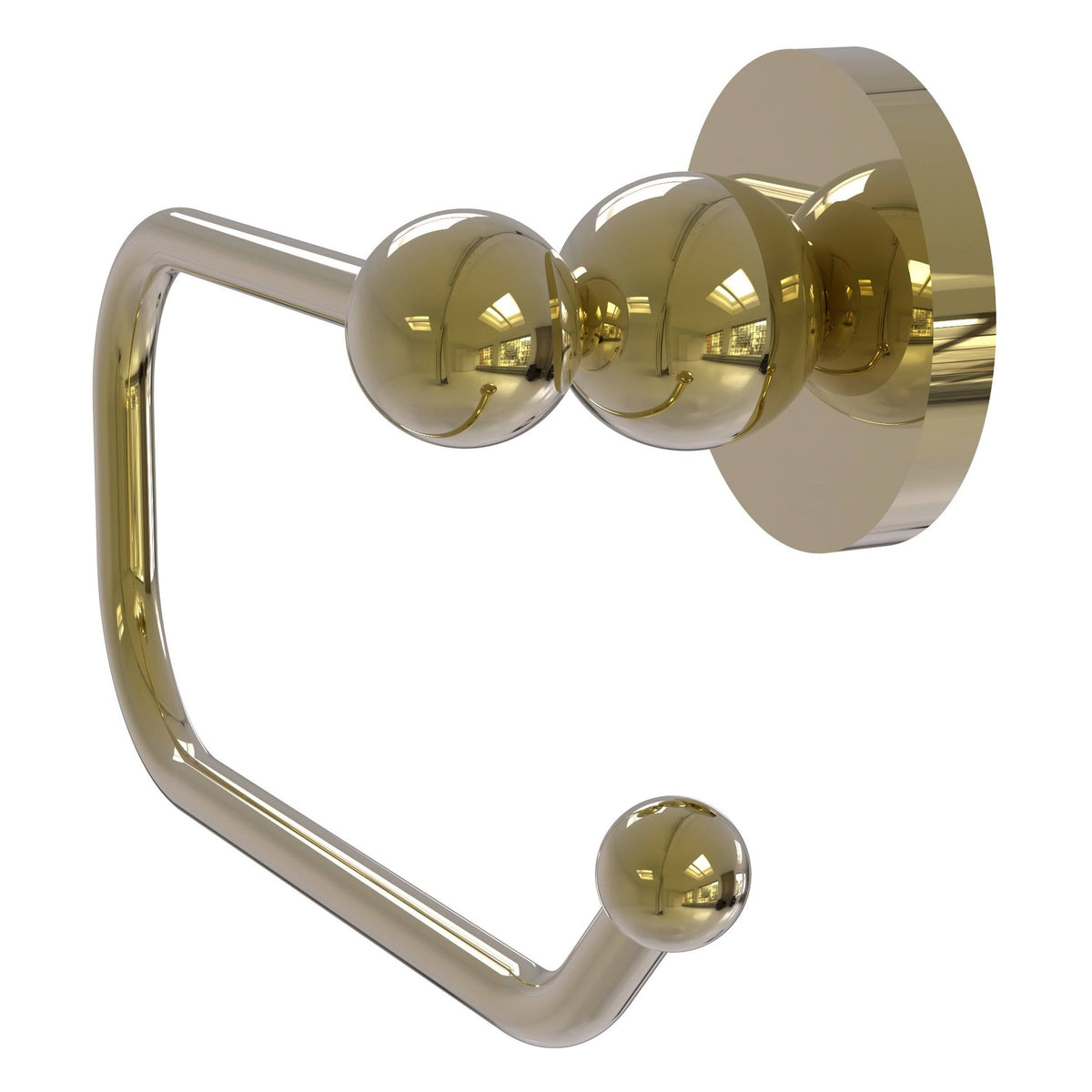 Unlacquered Brass Single Post Toilet Paper Holder E1989
