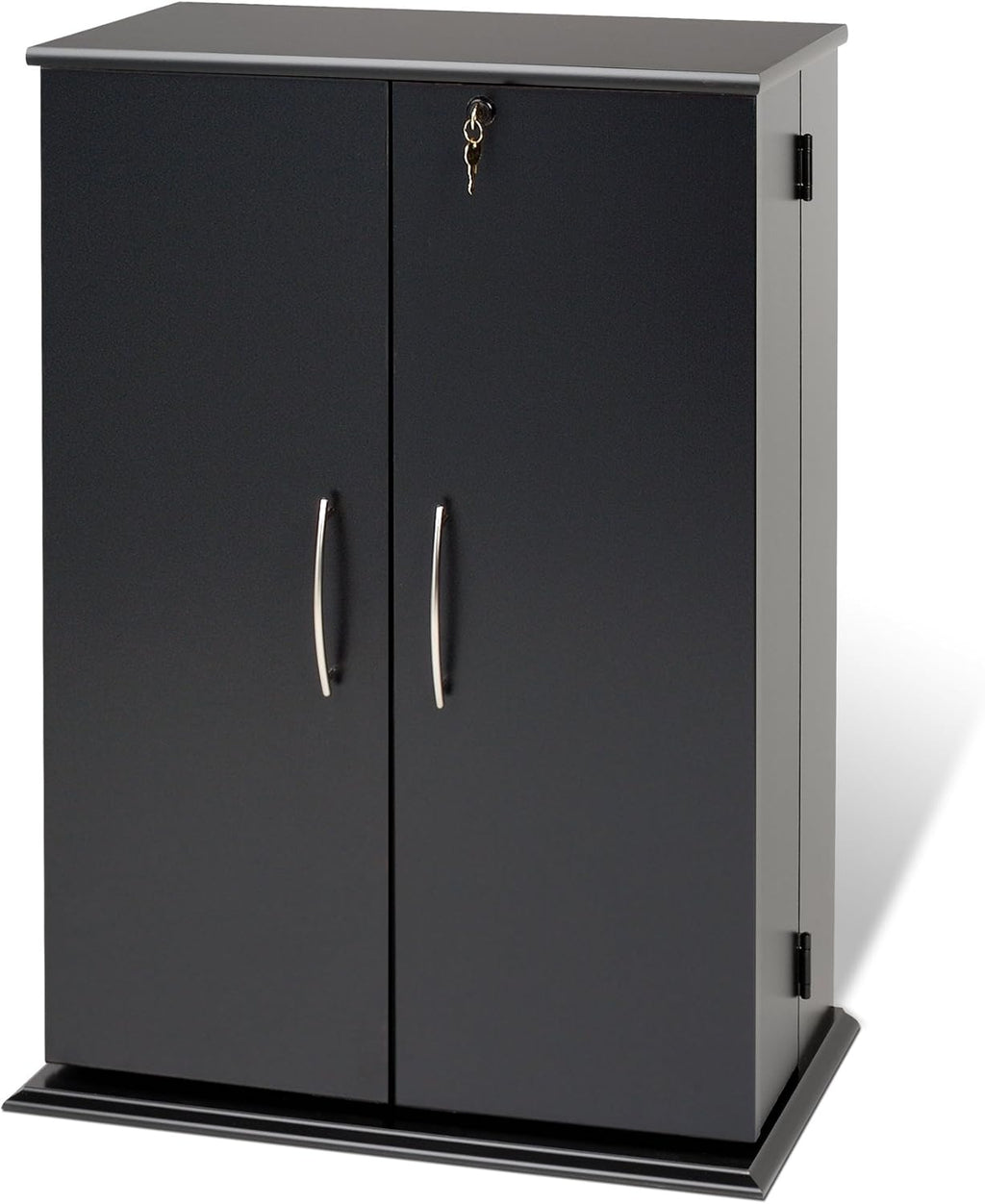 Black Locking Media Storage Cabinet S87599