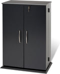 Black Locking Media Storage Cabinet S87599