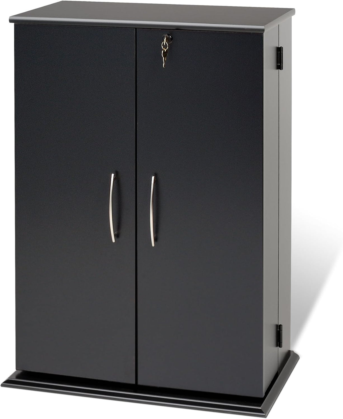 Black Locking Media Storage Cabinet S87599