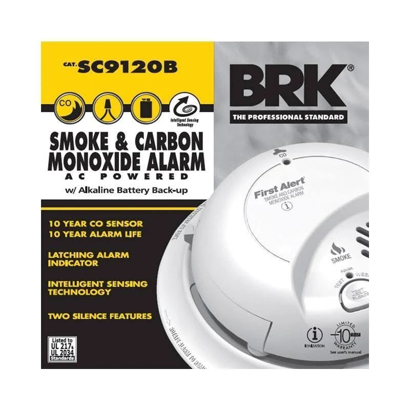 10 Pack Smoke and Carbon Monoxide Detector with Battery Backup N1067