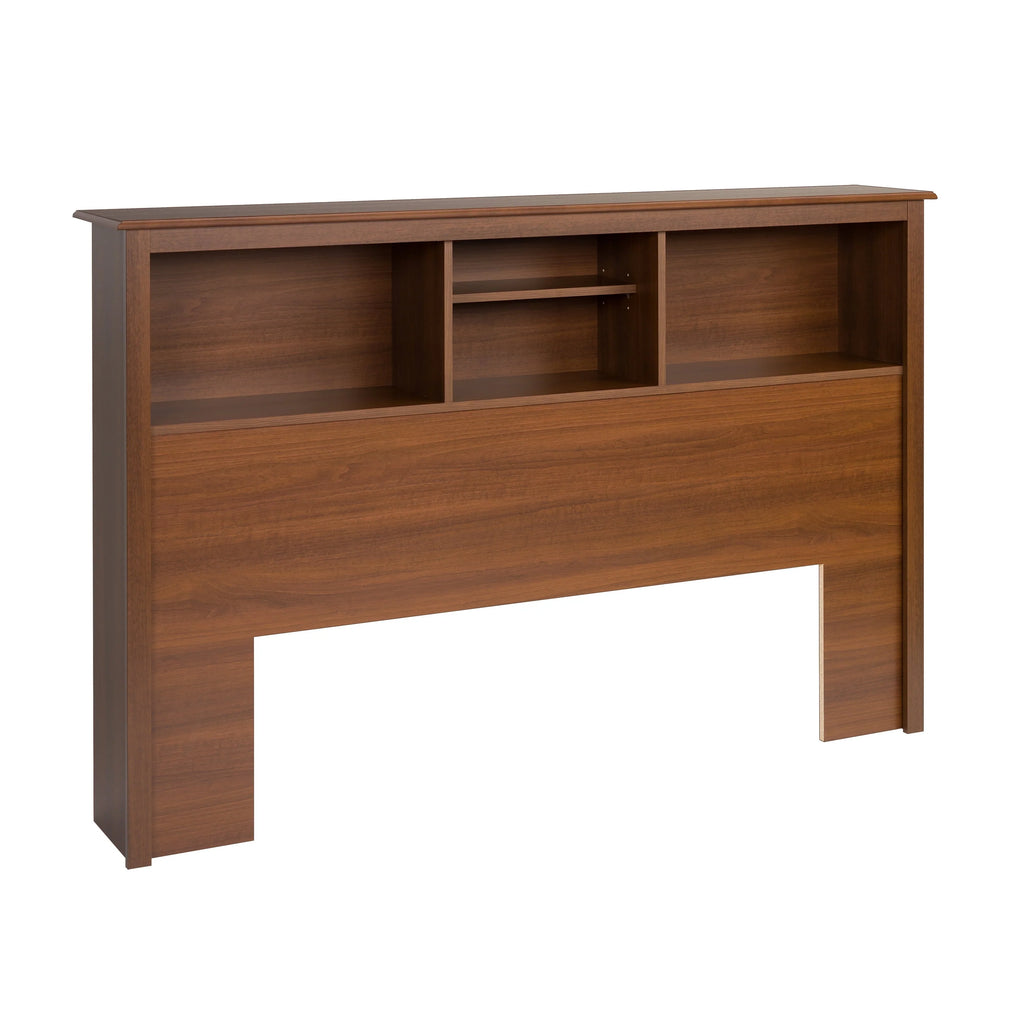 White Full/Queen Bookcase Headboard C668