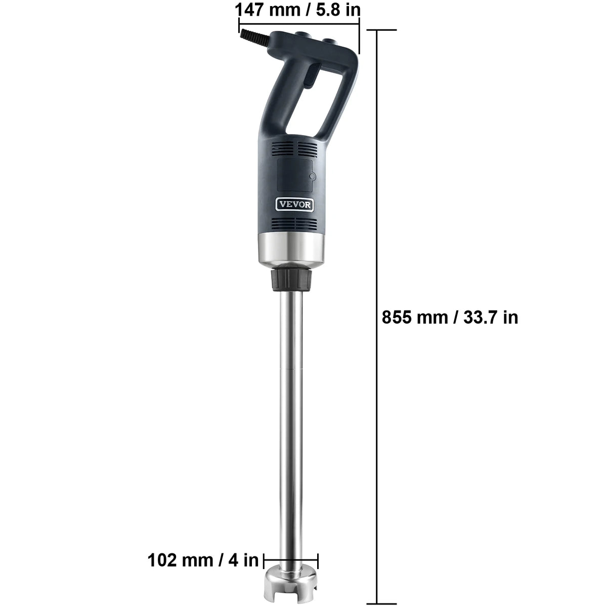 Commercial Immersion Blender Heavy Duty Hand Mixer 750W Variable Speed L7651