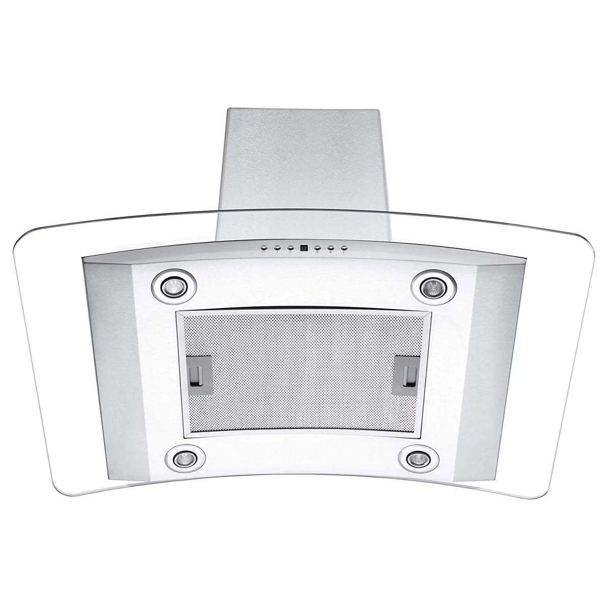 36" Island Ceiling Mount Range Hood Stainless Steel Glass T106315