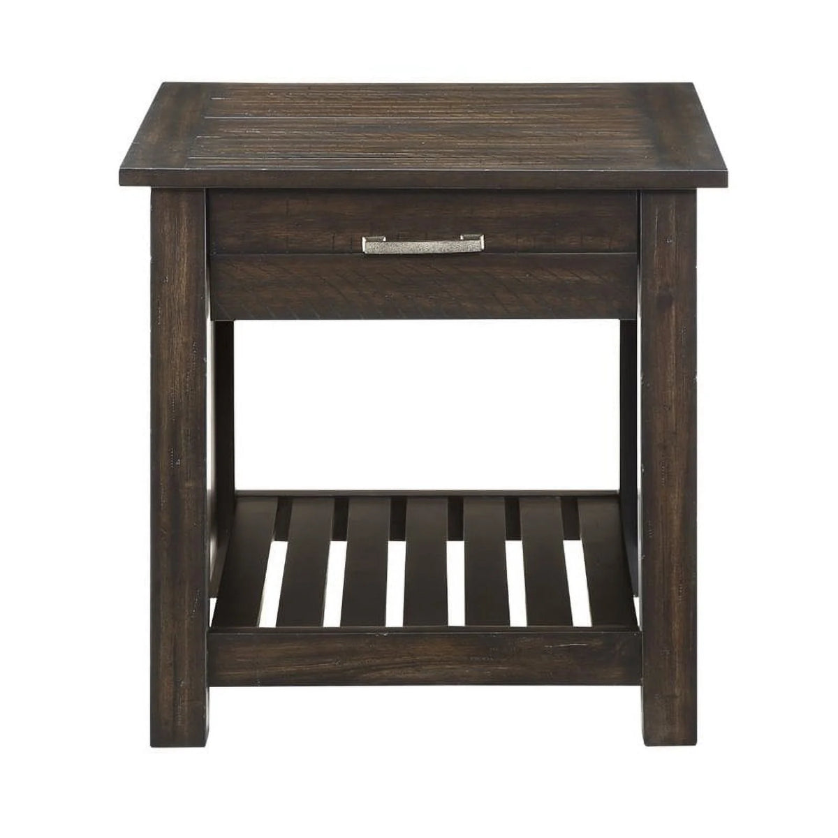 Wood End Table in Dark Brown V238384