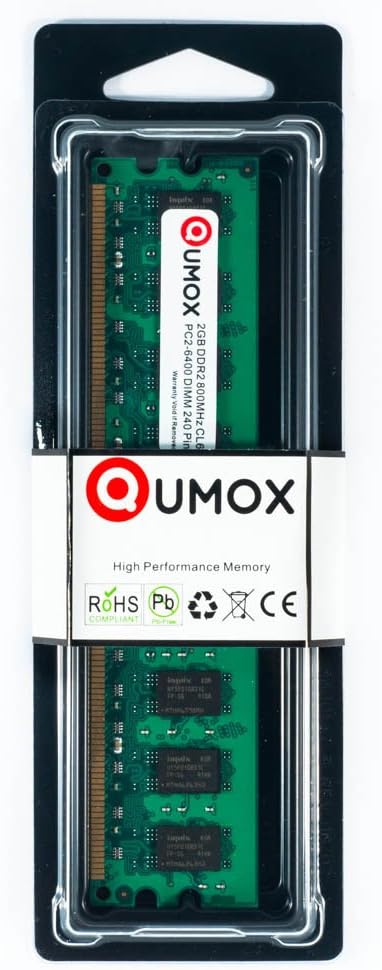 8GB (2X 4GB) DDR2 800MHz PC2-6400 DIMM Desktop Memory G95382