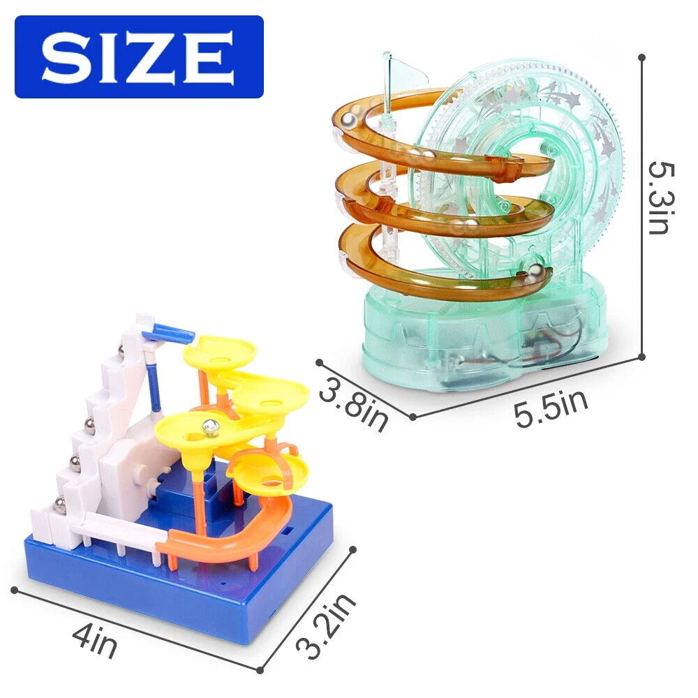 Transparent Track DIY Assembled Roller Coaster Toy O48553