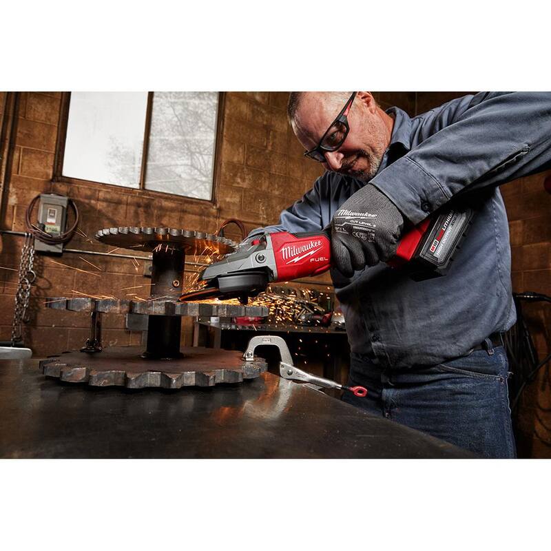 18V Brushless Cordless 5 in. Flathead Braking Grinder O69502