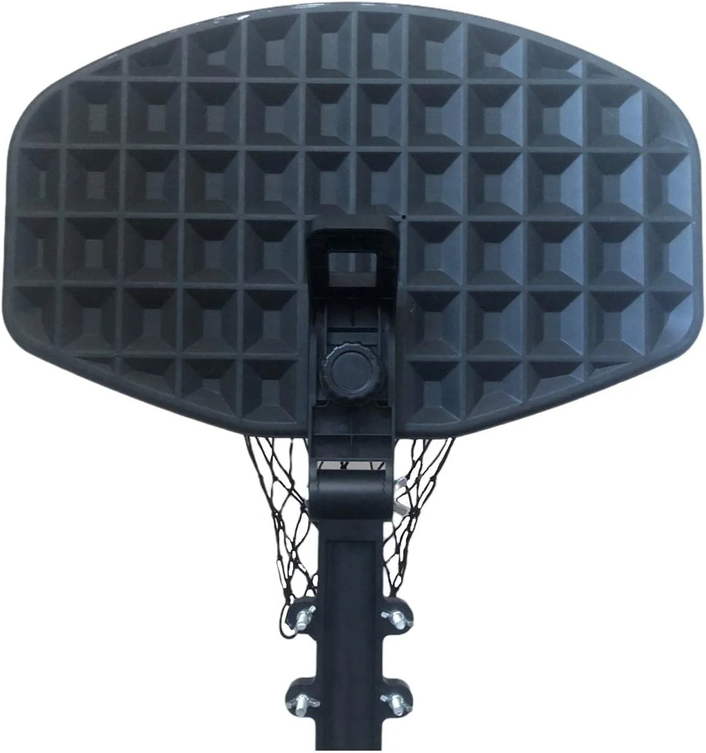 Basketball Hoop for Trampoline Backboard Toy Outdoor Sports Frame Attachment for Curved Pole E58968
