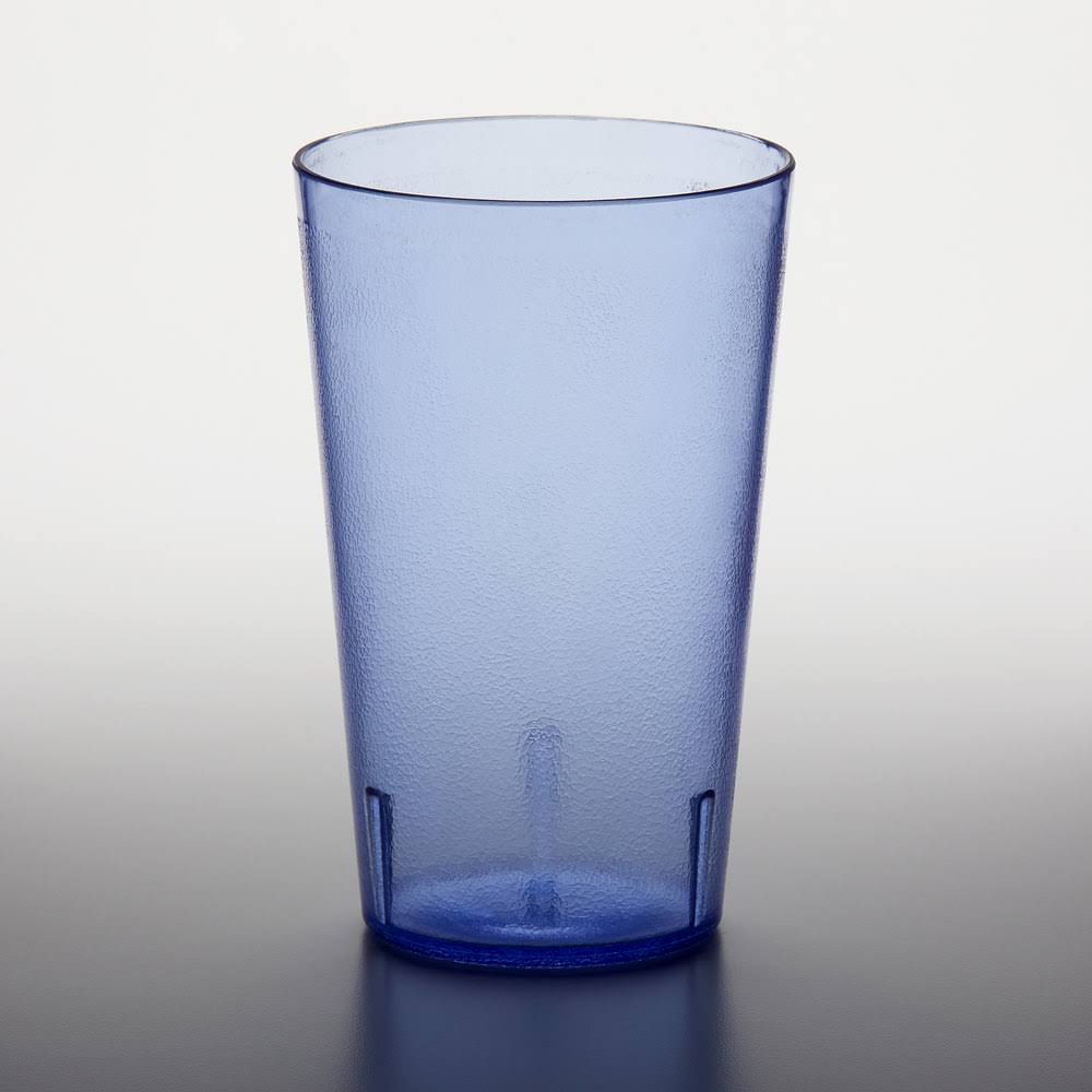 32 oz Short Plastic Textured Tumbler Blue N6061