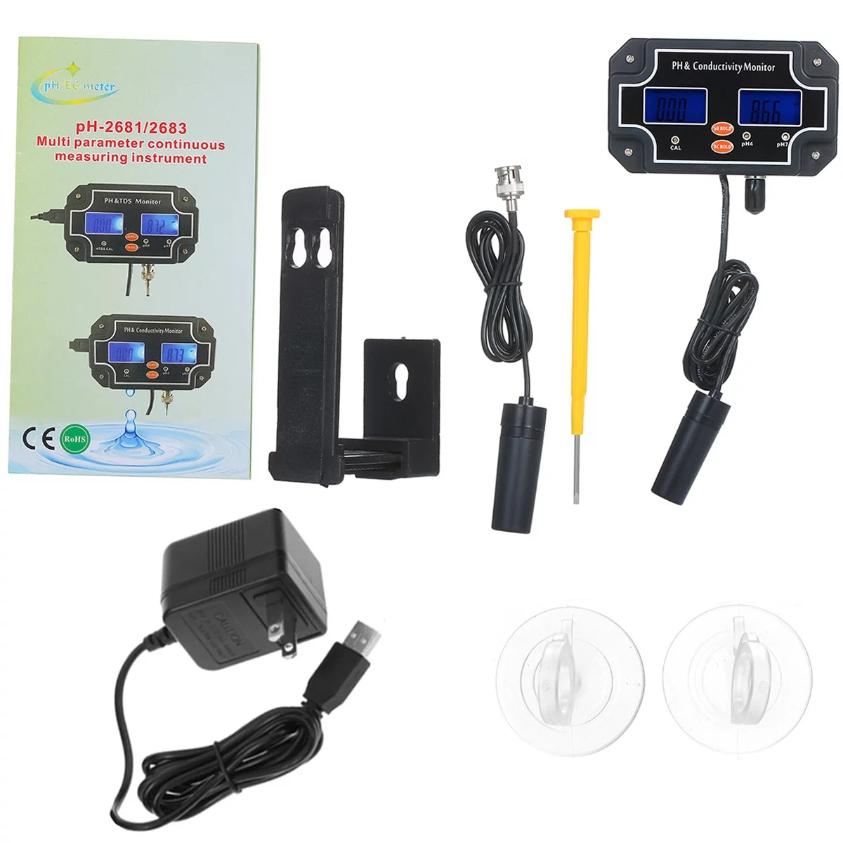 2 in 1 Waterproof Double Display Tester A293