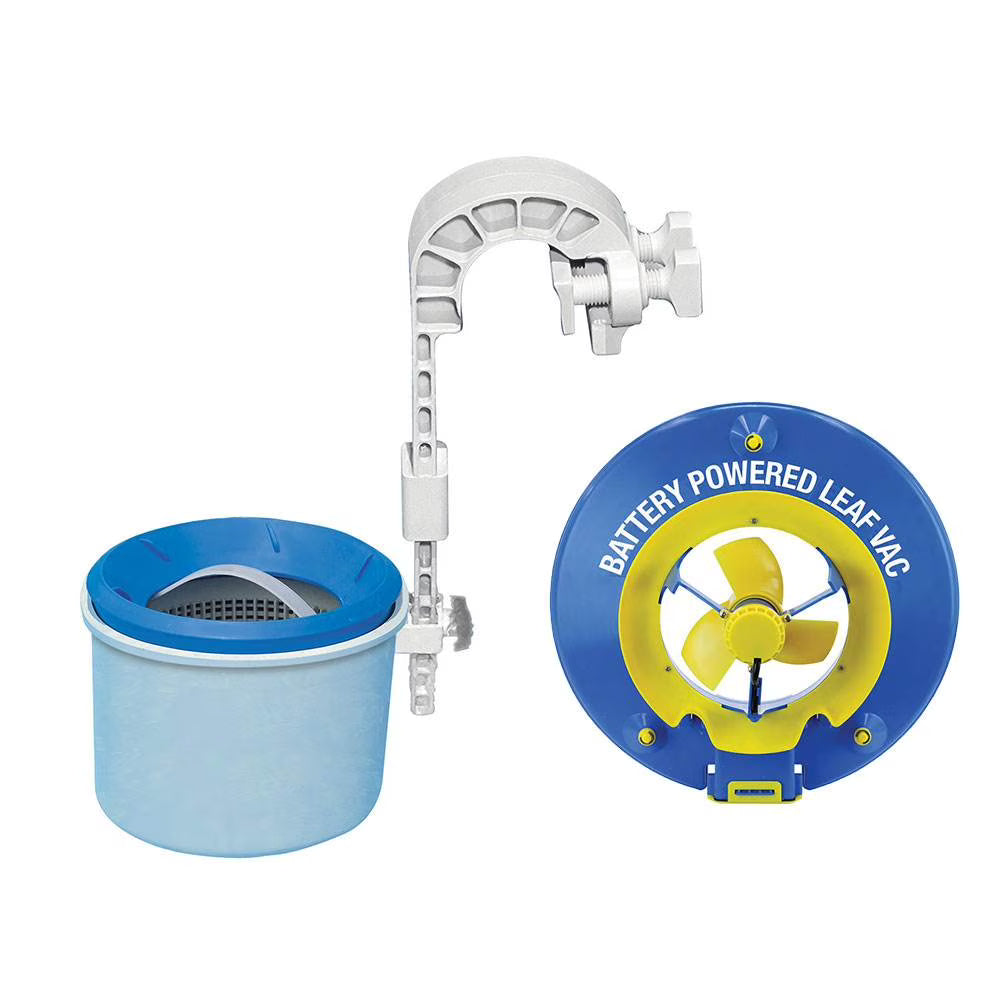 Pool Blaster Battery Powered Leaf Vacuum and Intex Wall Mount Automatic Skimmer N78204