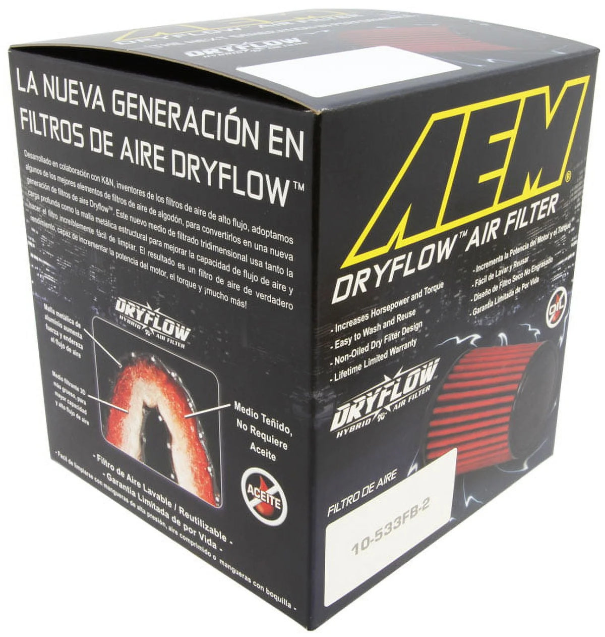 Universal DryFlow Clamp-On Air Filter H623