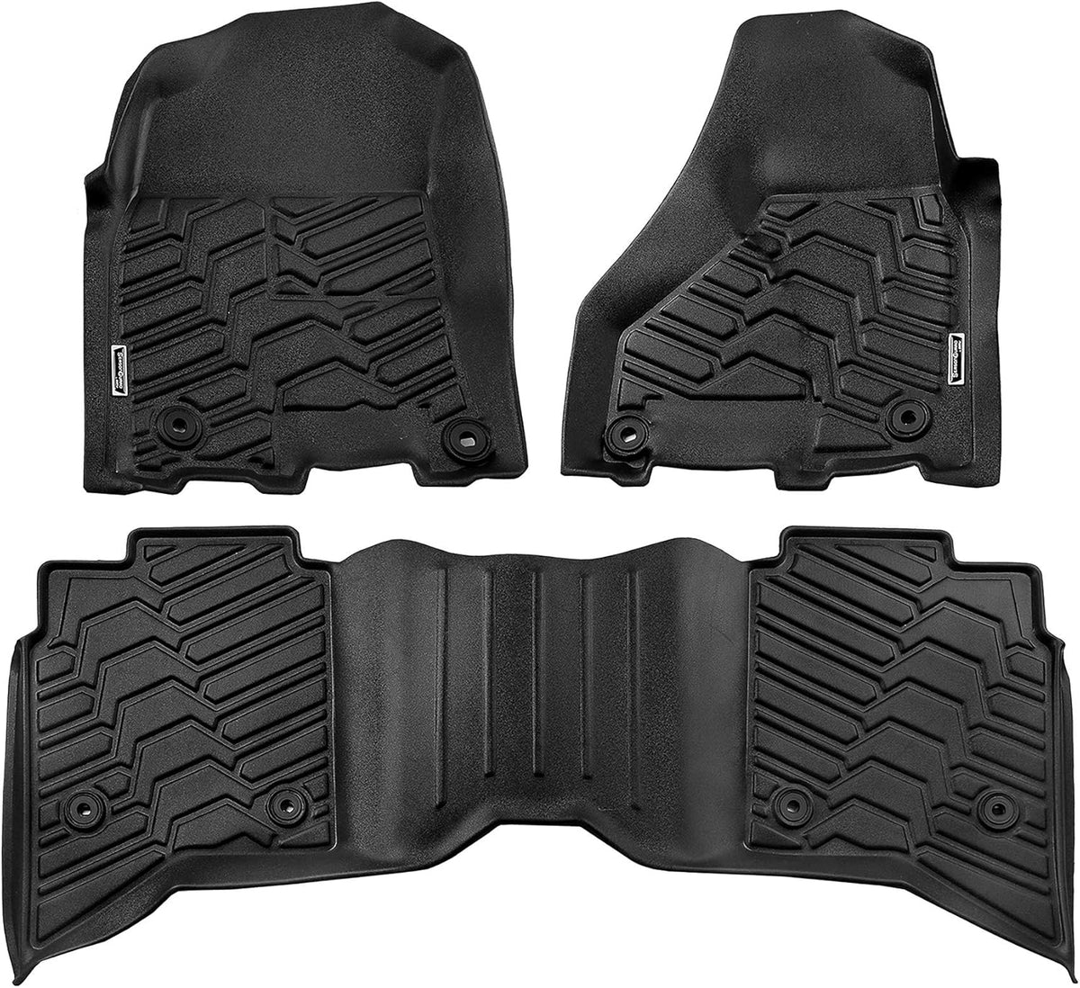 Black All-Weather Cargo Mat Liner for Honda CR-V 2012-2017, Pack of 2 Z682