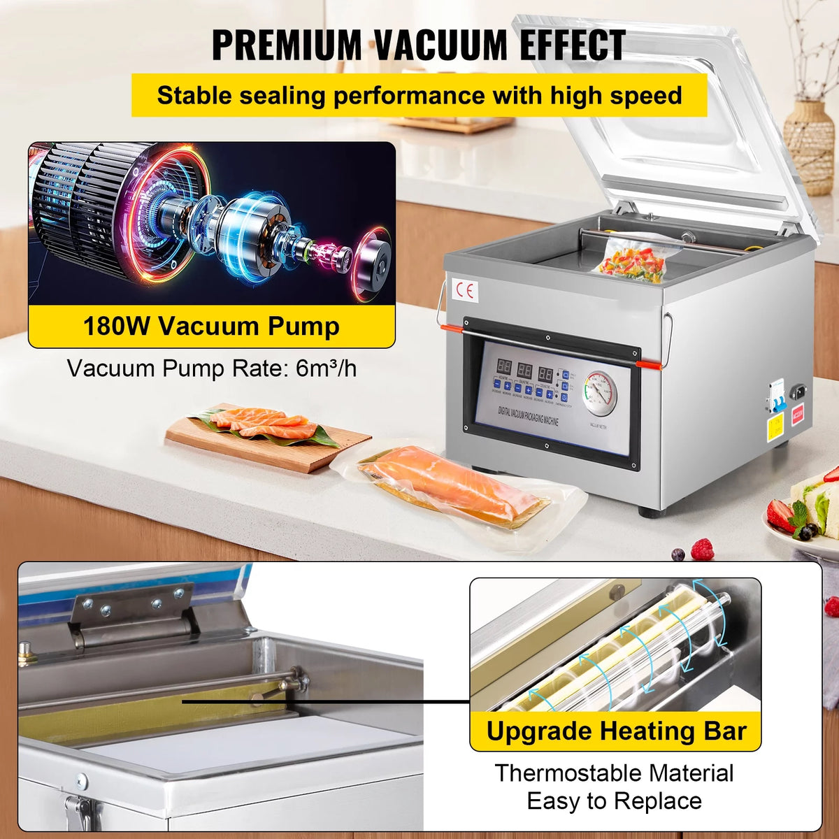 Chamber Vacuum Sealer 320mm 110v K79603