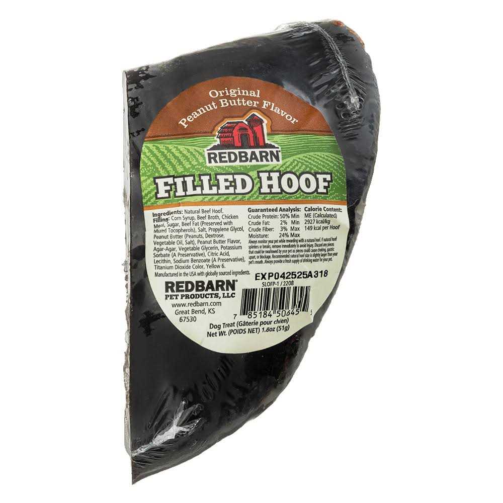Peanut Butter Filled Hoof Dog Treat G9359