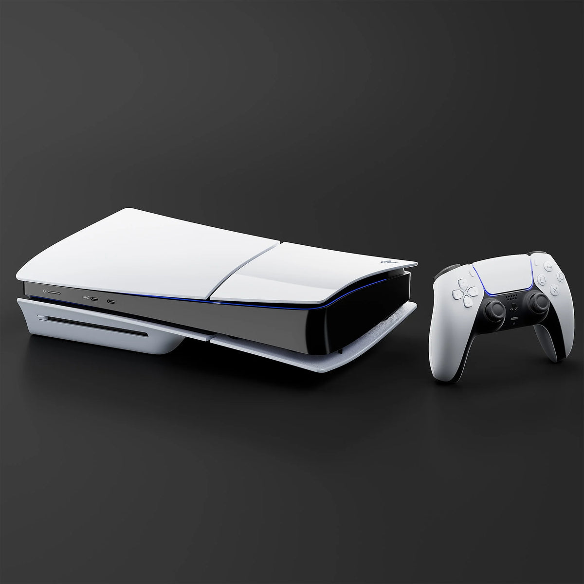 White 2TB SSD PS5 Gaming Console with Two Controllers Y5700