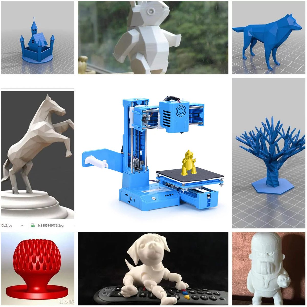 Mini 3D Printer, 100x100x100mm Print Size Y839
