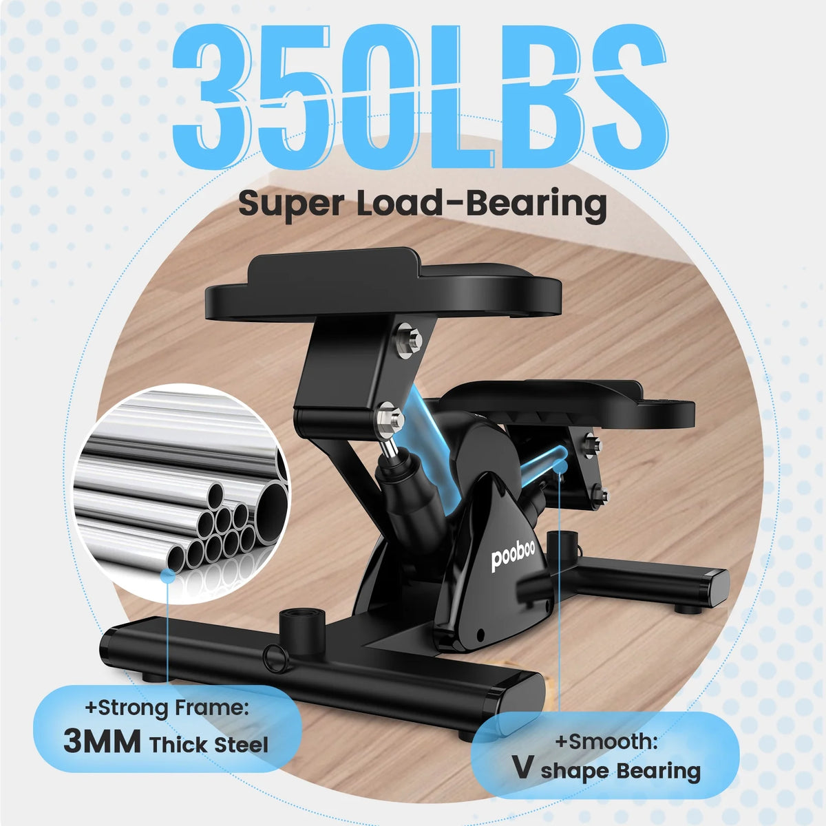 Mini Stepper Machine with Resistance Bands J154227