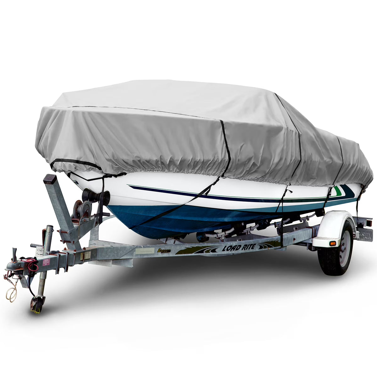 Boat Cover, Waterproof and UV Resistant, 12'-14' Long, 68" Beam L89787
