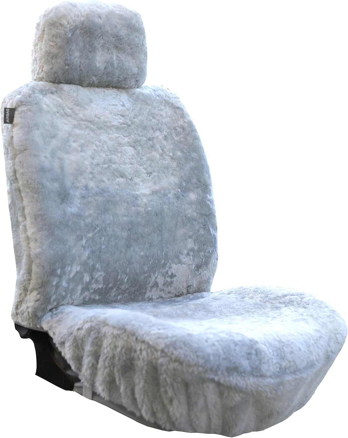 Genuine Sheepskin Seat Covers 56 by 23 Inches Light Gray W7109