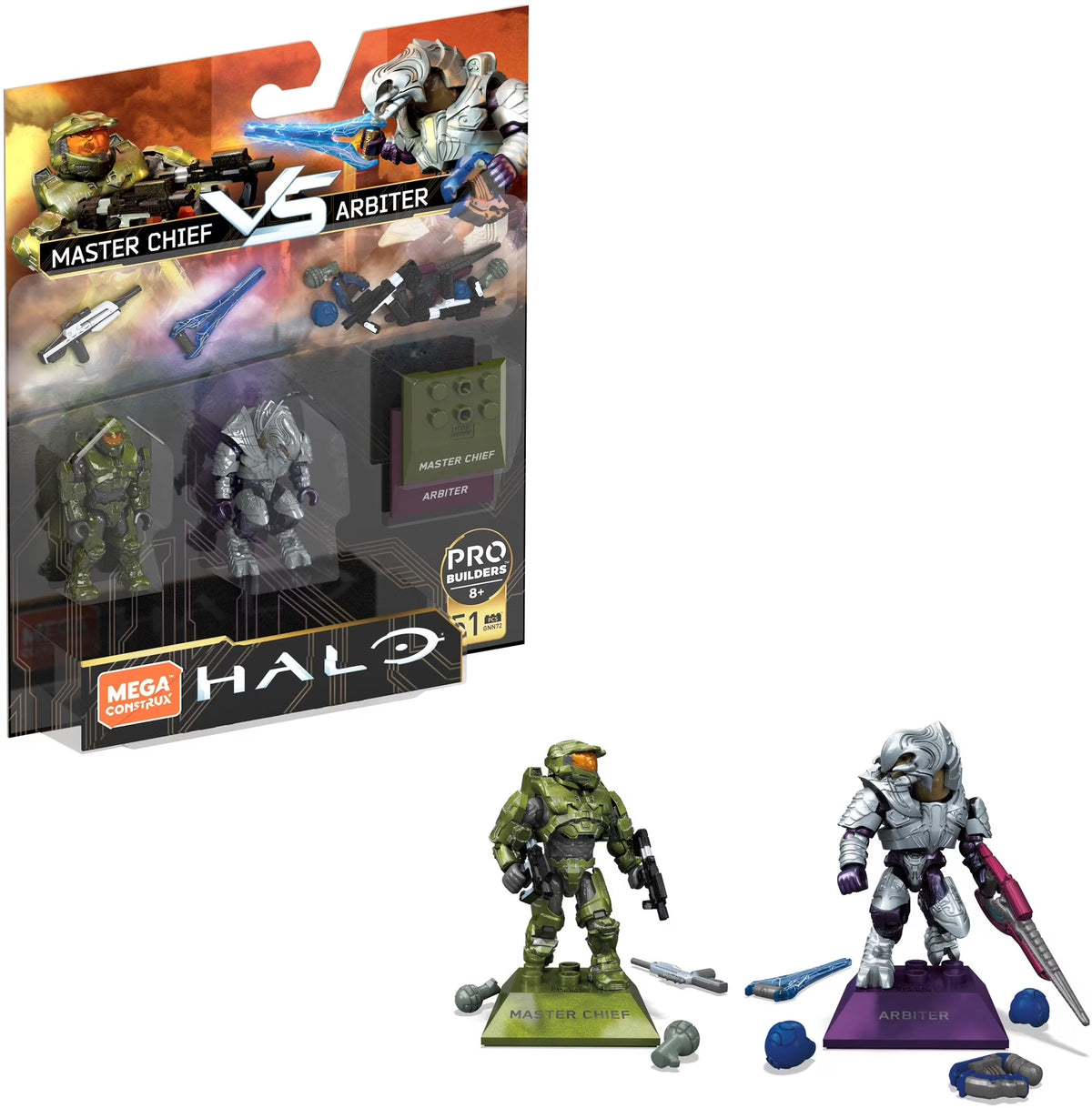 51 Pieces Halo Probuilder Construction Set with Micro Action Figures F387