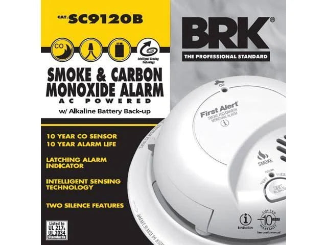 10 Pack Smoke and Carbon Monoxide Detector with Battery Backup N1067