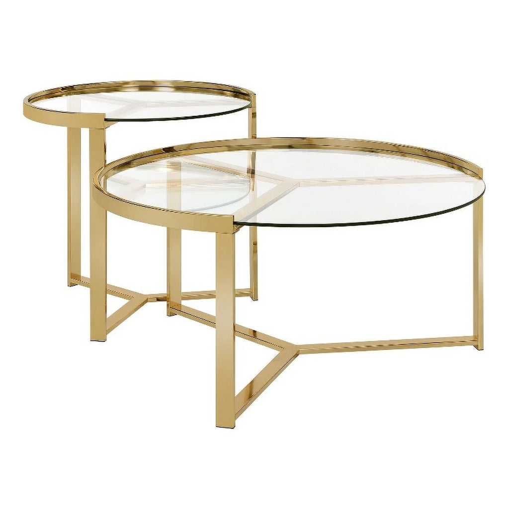 2-piece Metal Round Nesting Table J694372