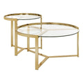 2-piece Metal Round Nesting Table J694372