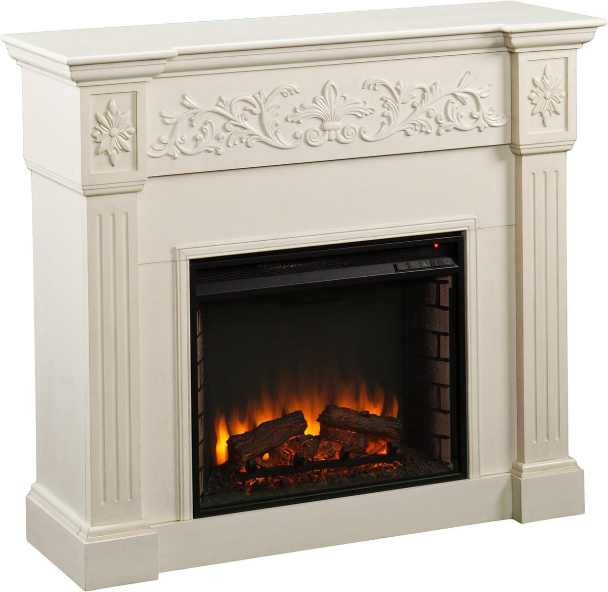 Ivory Electric Fireplace H159916