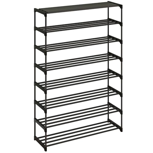 Black Stackable 20 Pairs Shoe Rack P34462
