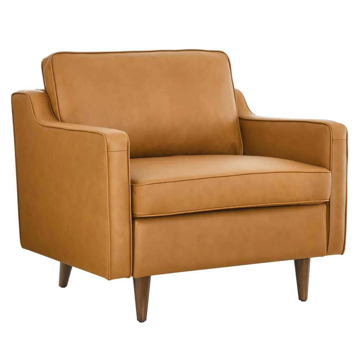 Tan Leather Armchair L3373