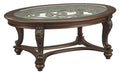 Brown Oval Cocktail Table M8636