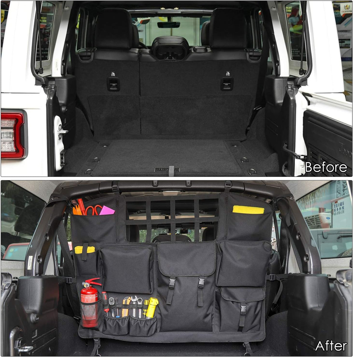 Trunk Storage Bag with Multi-Pockets Tool Kits Organizers Cargo Bag D637