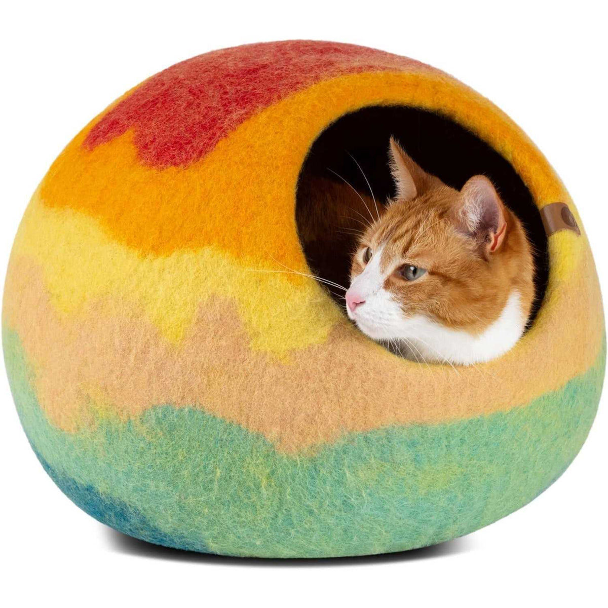 Felt Cat Bed Cave 100% Merino Wool X9559