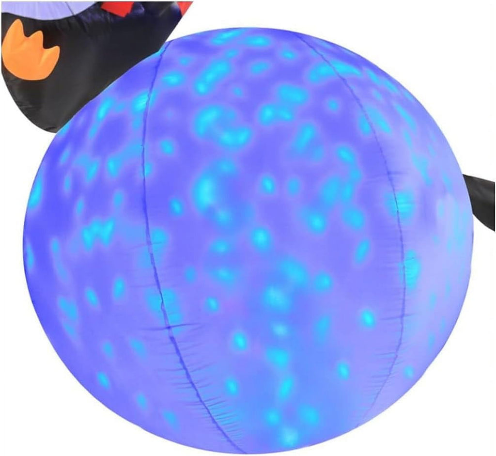 6 Foot Inflatable Penguins With Swirling Lights P115