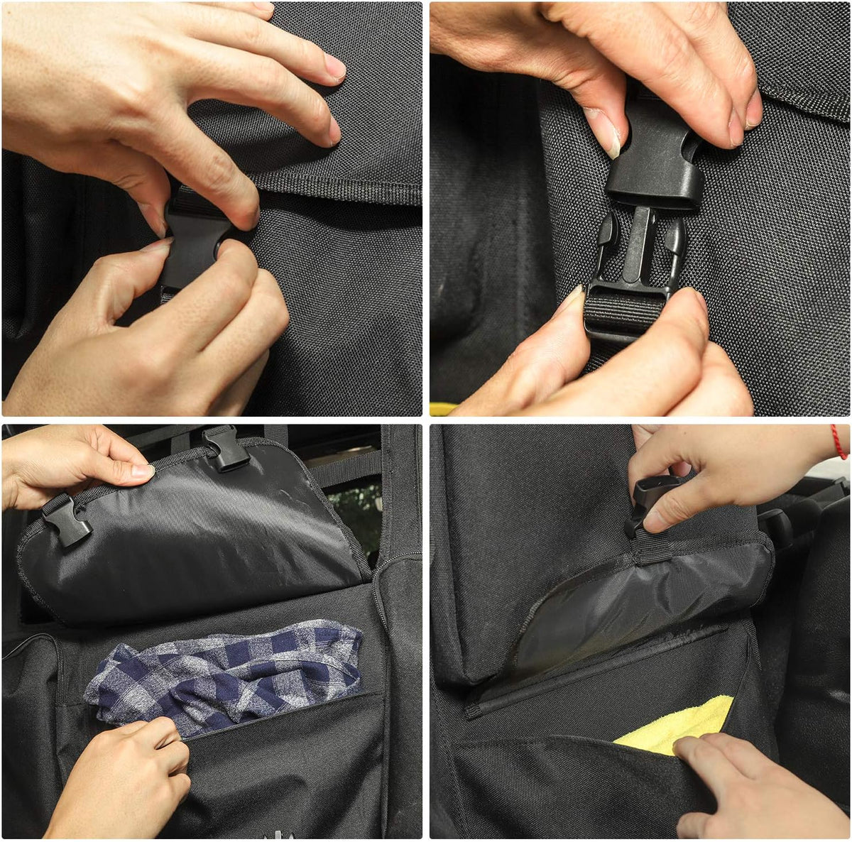 Trunk Storage Bag with Multi-Pockets Tool Kits Organizers Cargo Bag D637
