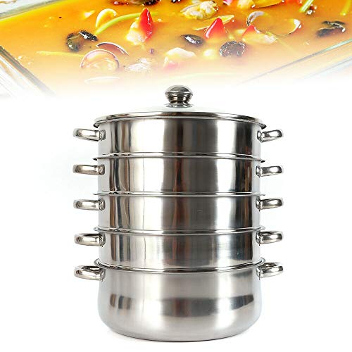 3 Tier Stainless Steel Steamer Pot with Lid K662