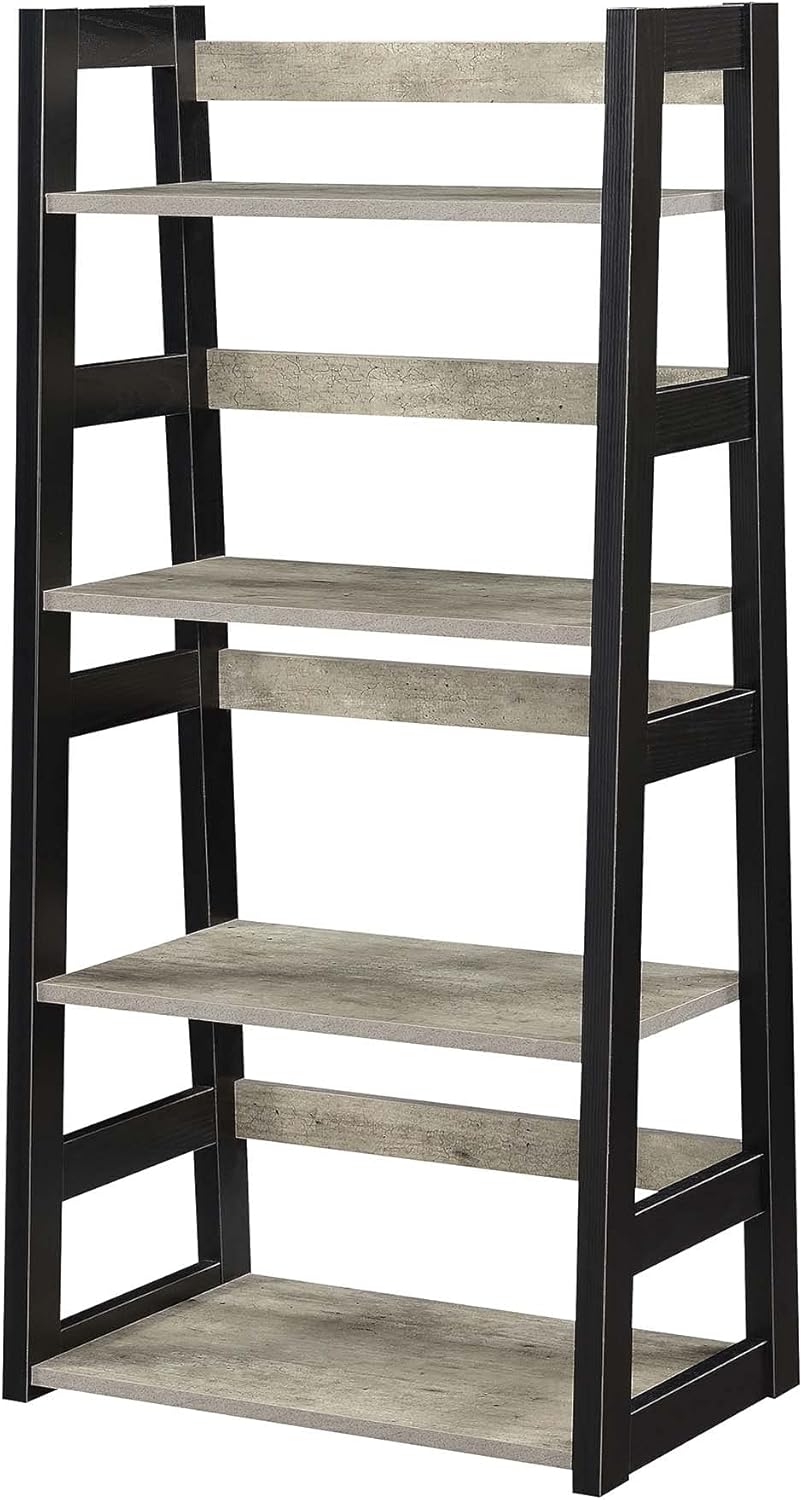 Black Trestle Bookcase Q458