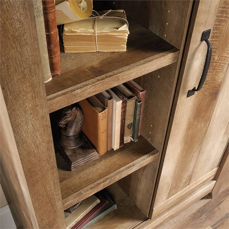 6 Shelf Storage Cabinet in Craftsman Oak C950